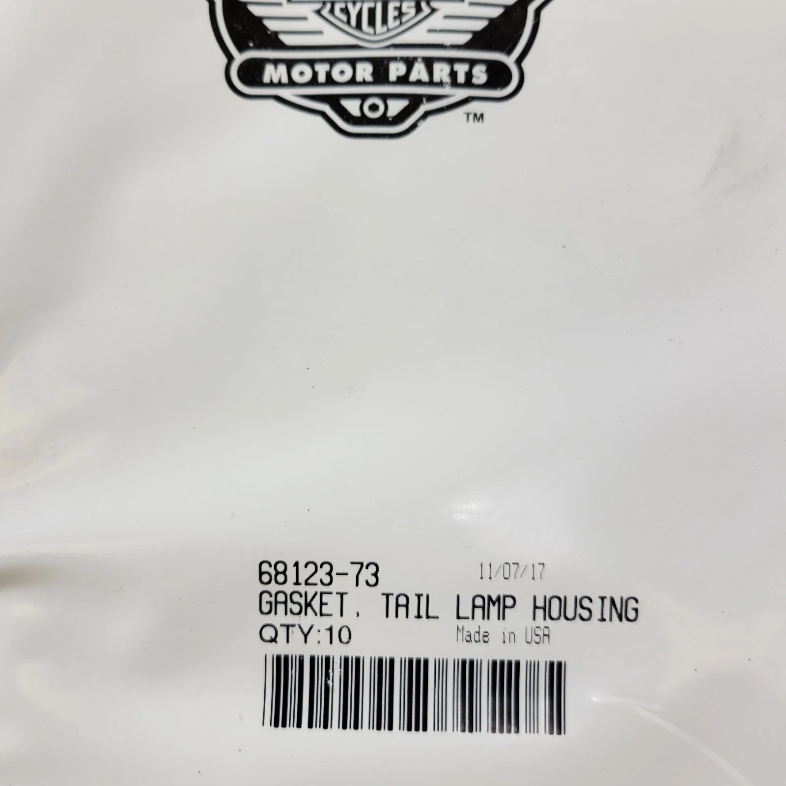 10-Pack Tail Lamp Mount Gasket for Harley-Davidson XL (1973–Present)