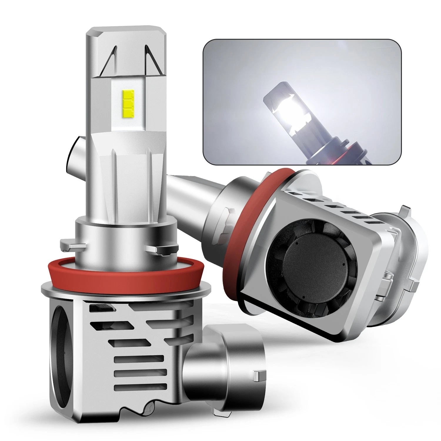 AUXITO LED H11 Headlight Bulbs Kit 200W for High/Low Beam Replacement