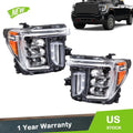 LED Headlights for GMC Sierra 2500/3500 HD (2020–2023) Left & Right Side