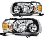 Headlamp Assembly Pair for Ford Escape (2005–2007) Black Housing