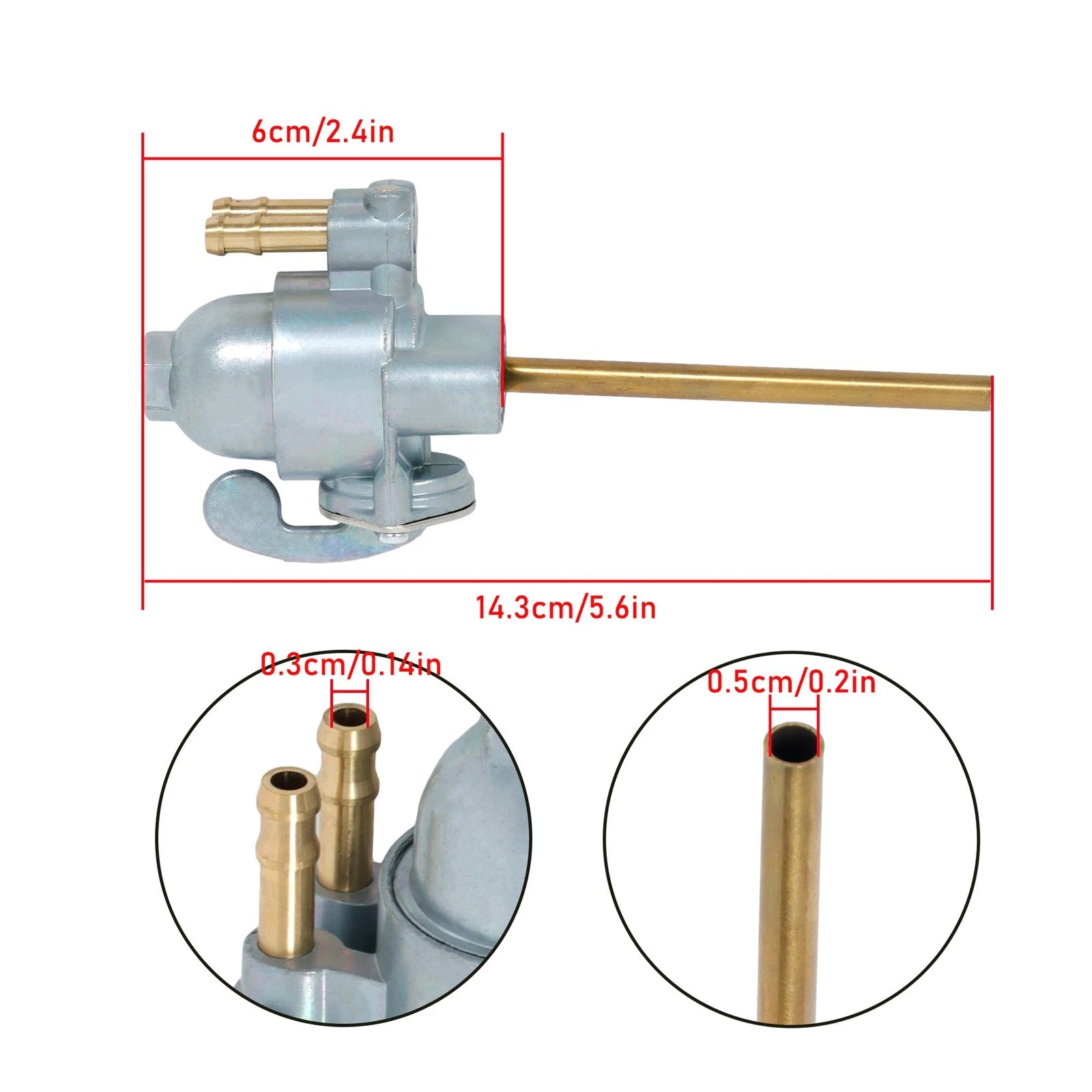 Fuel Petcock for Honda CB500 CB550 CB750 (1971–1978)