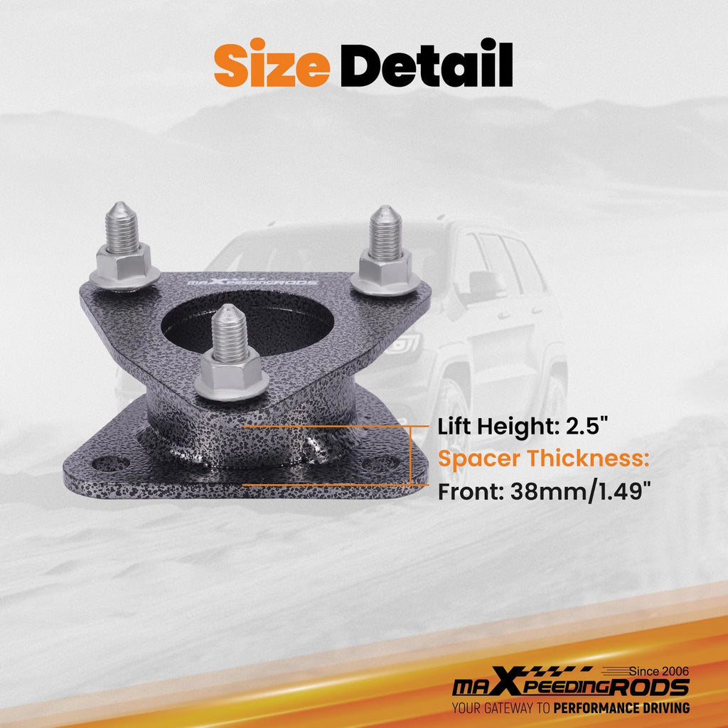 2.5" Front Spacers Lift Kit for Ram 1500 4WD (2006–2011) Steel 38mm 2PC