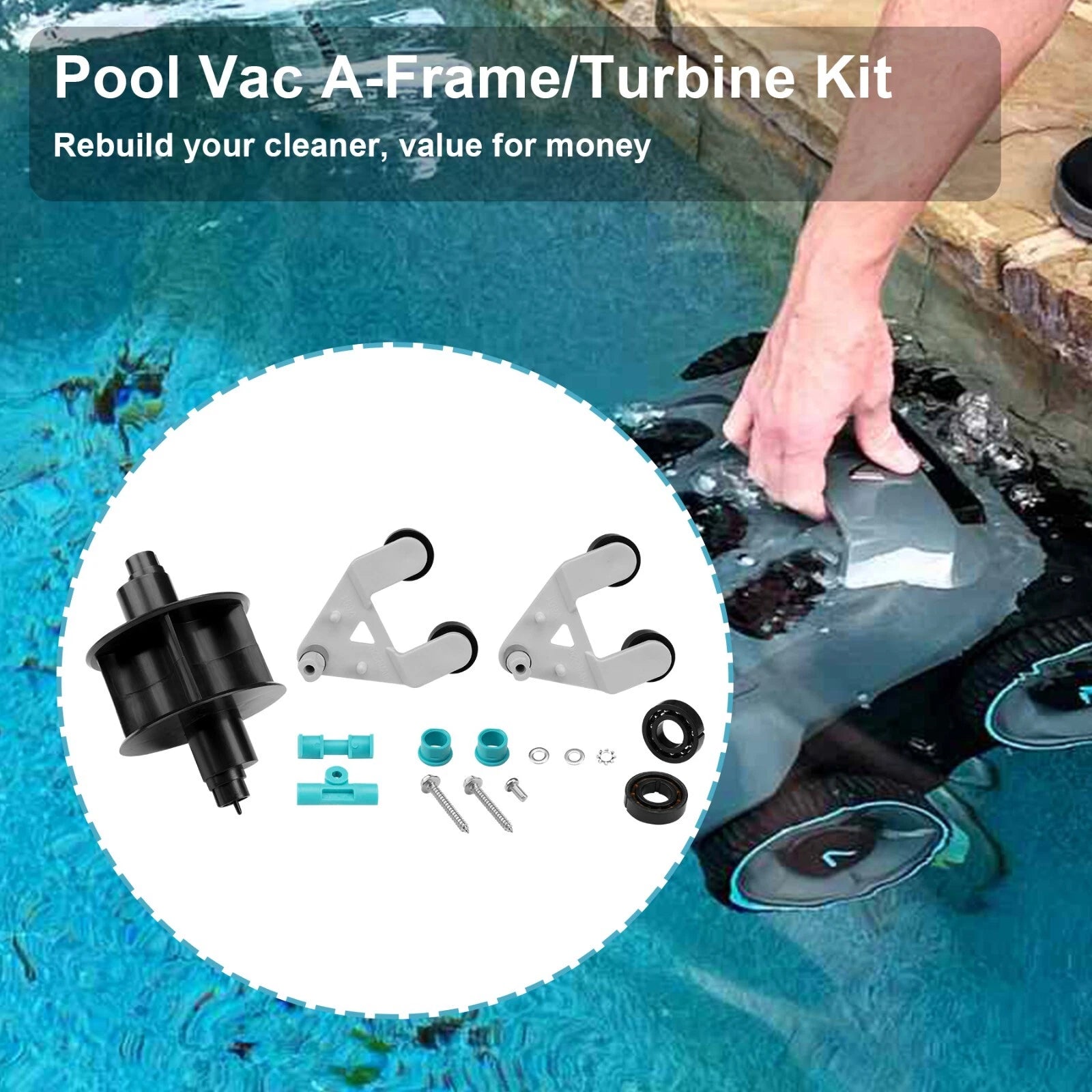 A-Frame Turbine Kit for Hayward Aquabug Navigator Pro