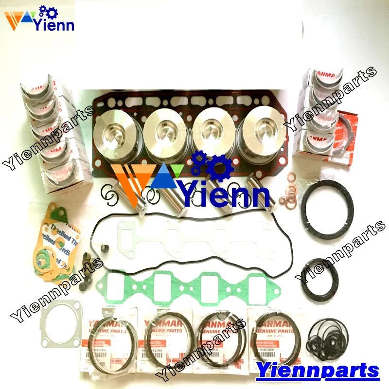 Engine Overhaul Rebuild Kit for Yanmar 4TN78L 4TN78TL 4TN78 (JD50)