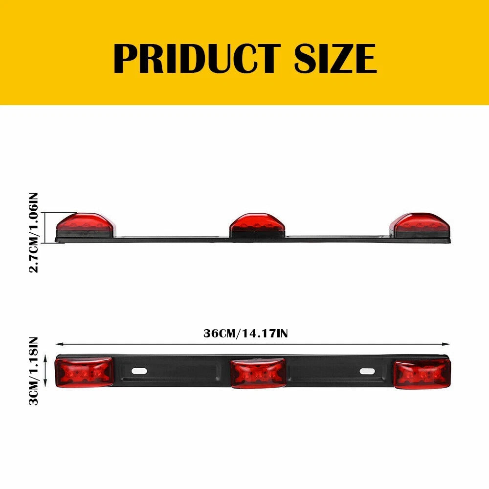 15" Red LED ID Bar Light for Truck Boat Trailer (Universal)