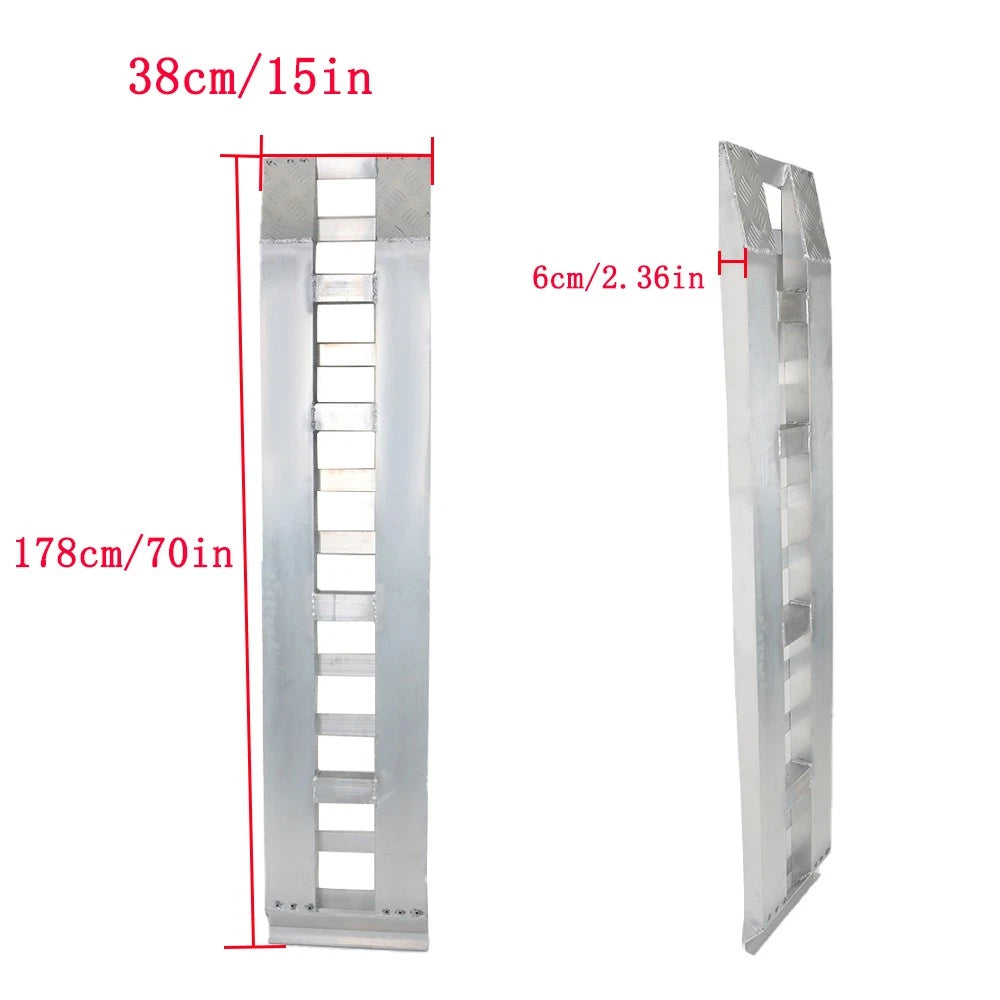 Set of 2 Aluminum 72" Trailer Ramps for Truck Car Auto
