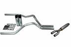 2.5" Dual Exhaust Kit for Chevy GMC 1500 Truck (2019–2025) Glasspack Slash Tip