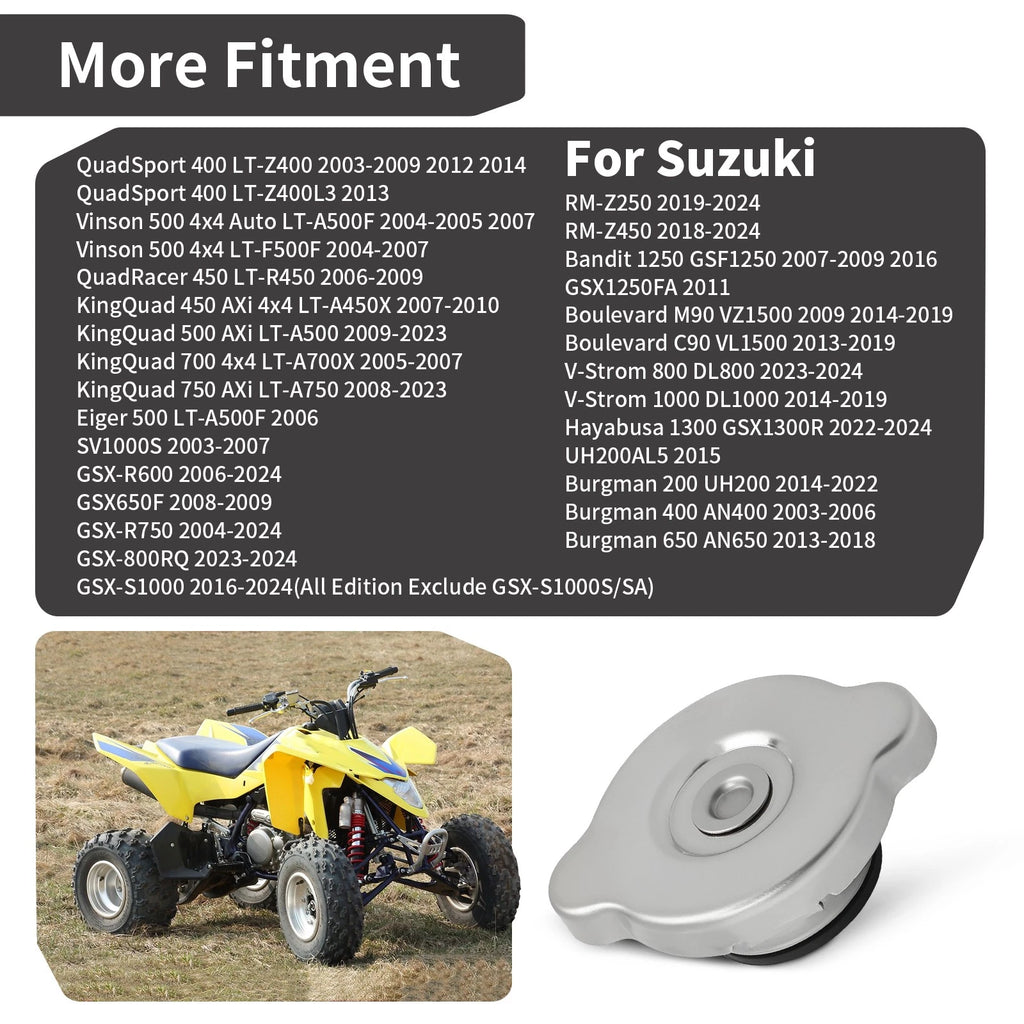 Radiator Cap for Suzuki Quadsport Z400 (2003-2009, 2012-2014)