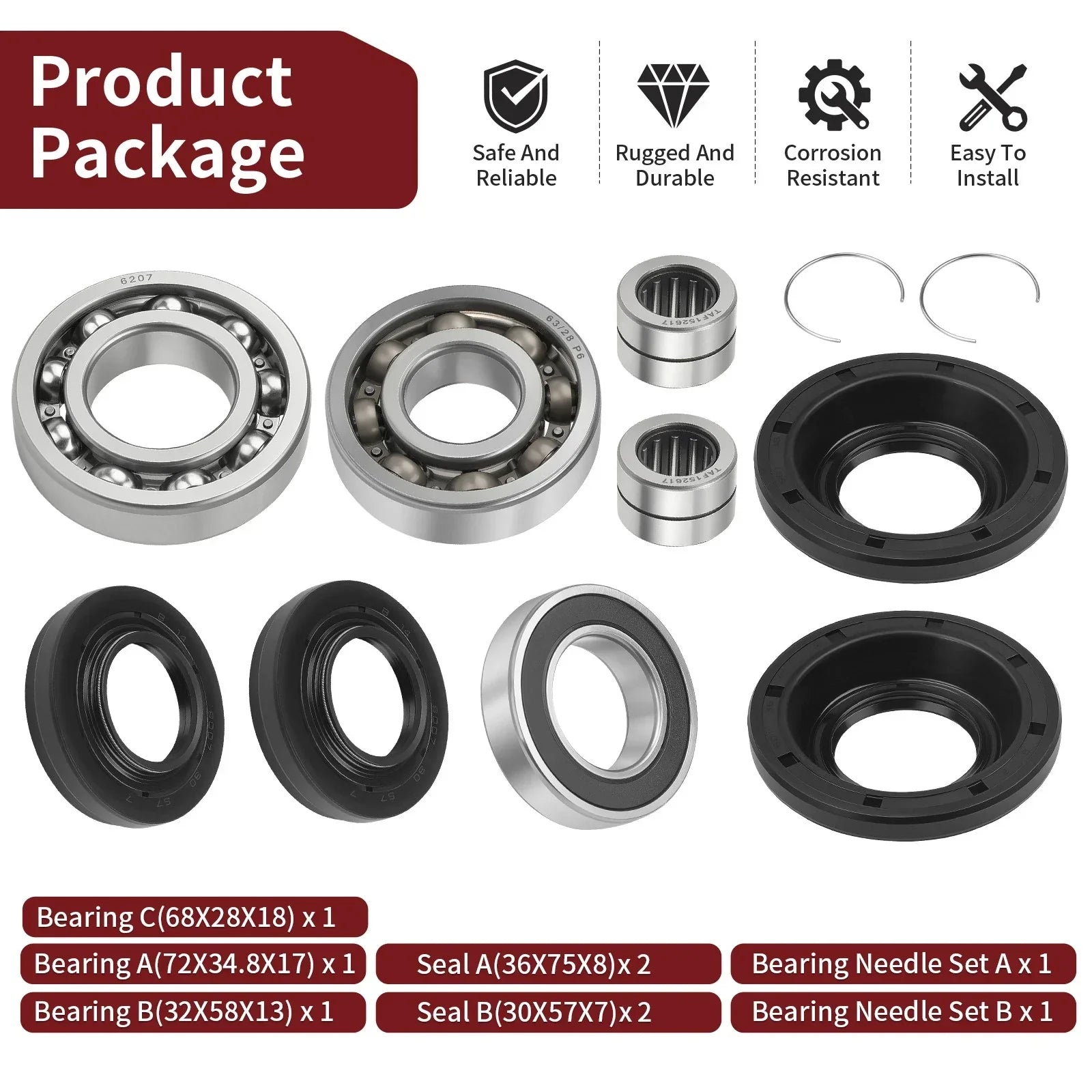 Rear Differential Bearing Seal for Honda Foreman Rubicon 500 (2015–2019)