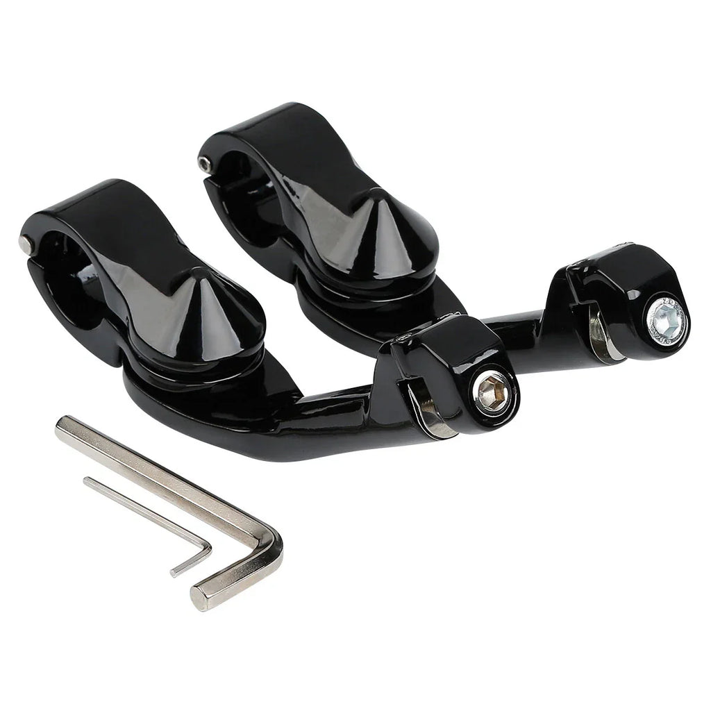 1 1/4" Angled Adjustable Highway Footpeg Mount for Harley