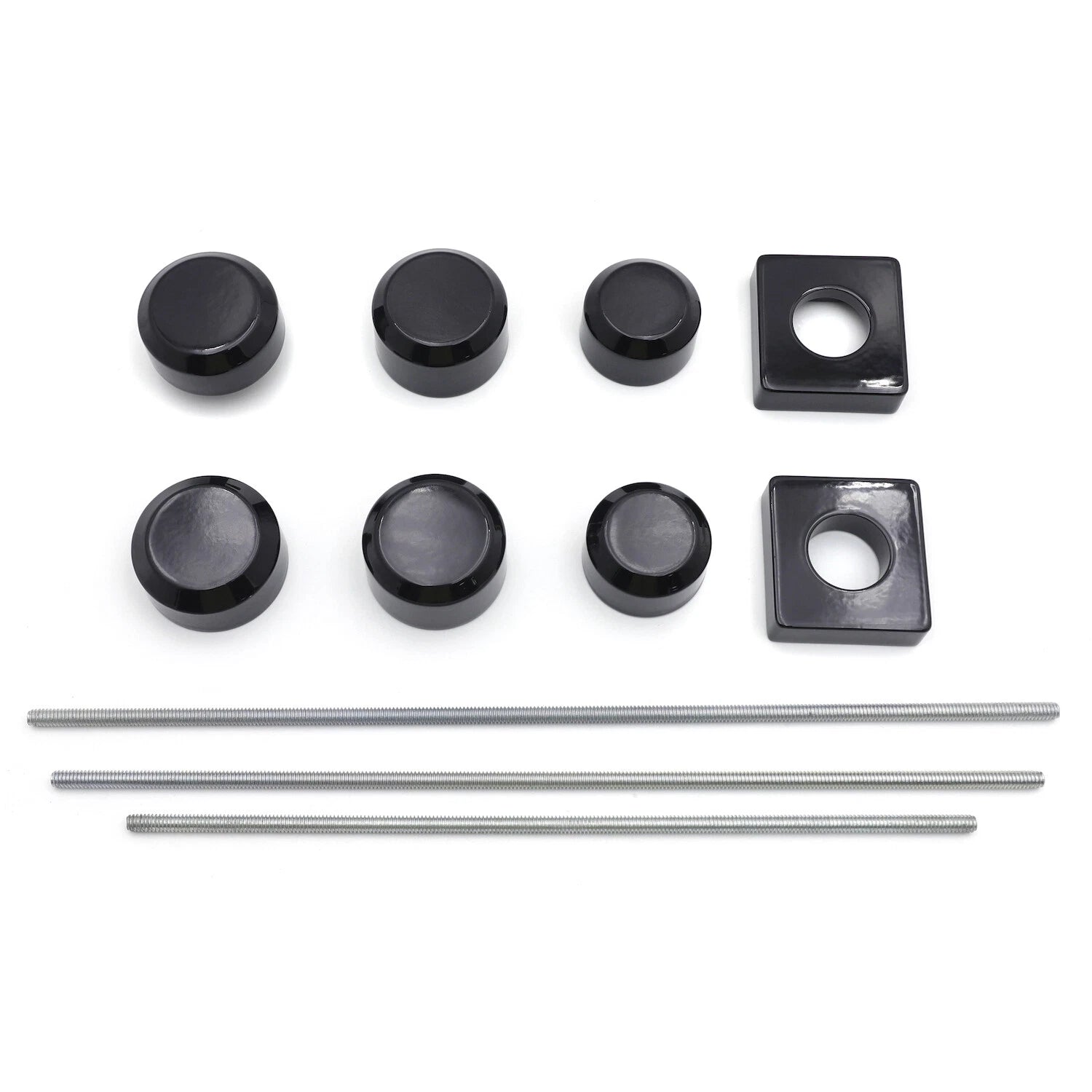 Black Aluminum Fork Axle Caps for Suzuki GSXR 600 750 1000 (1996–2005)