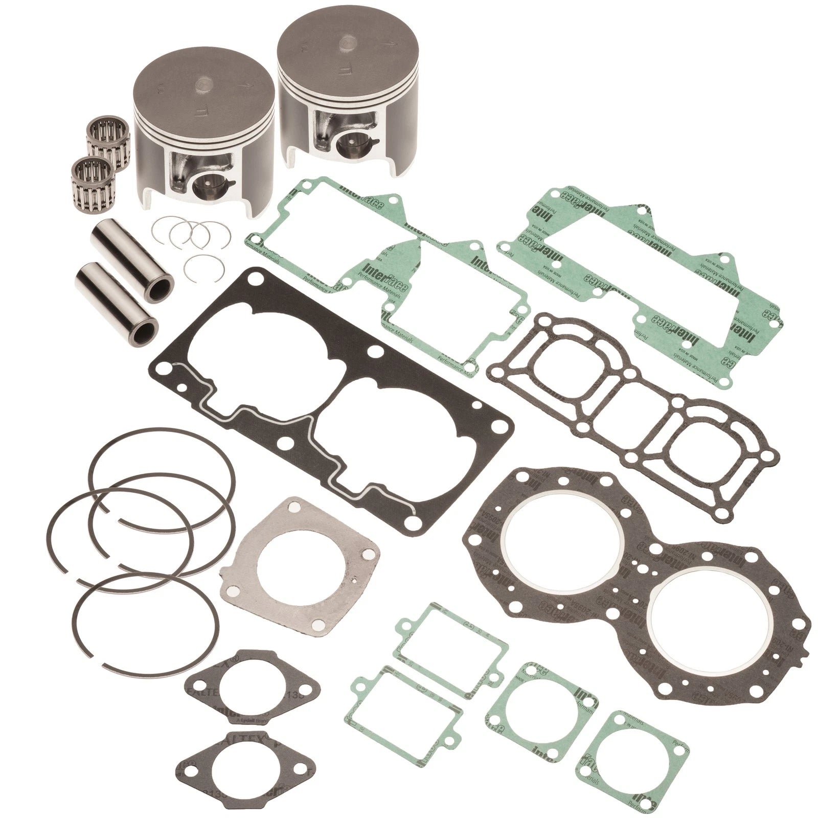 Top End Rebuild Piston Kit for Yamaha 650 WaveRunner 3 VXR Superjet (1993–1997) 1.00MM Over