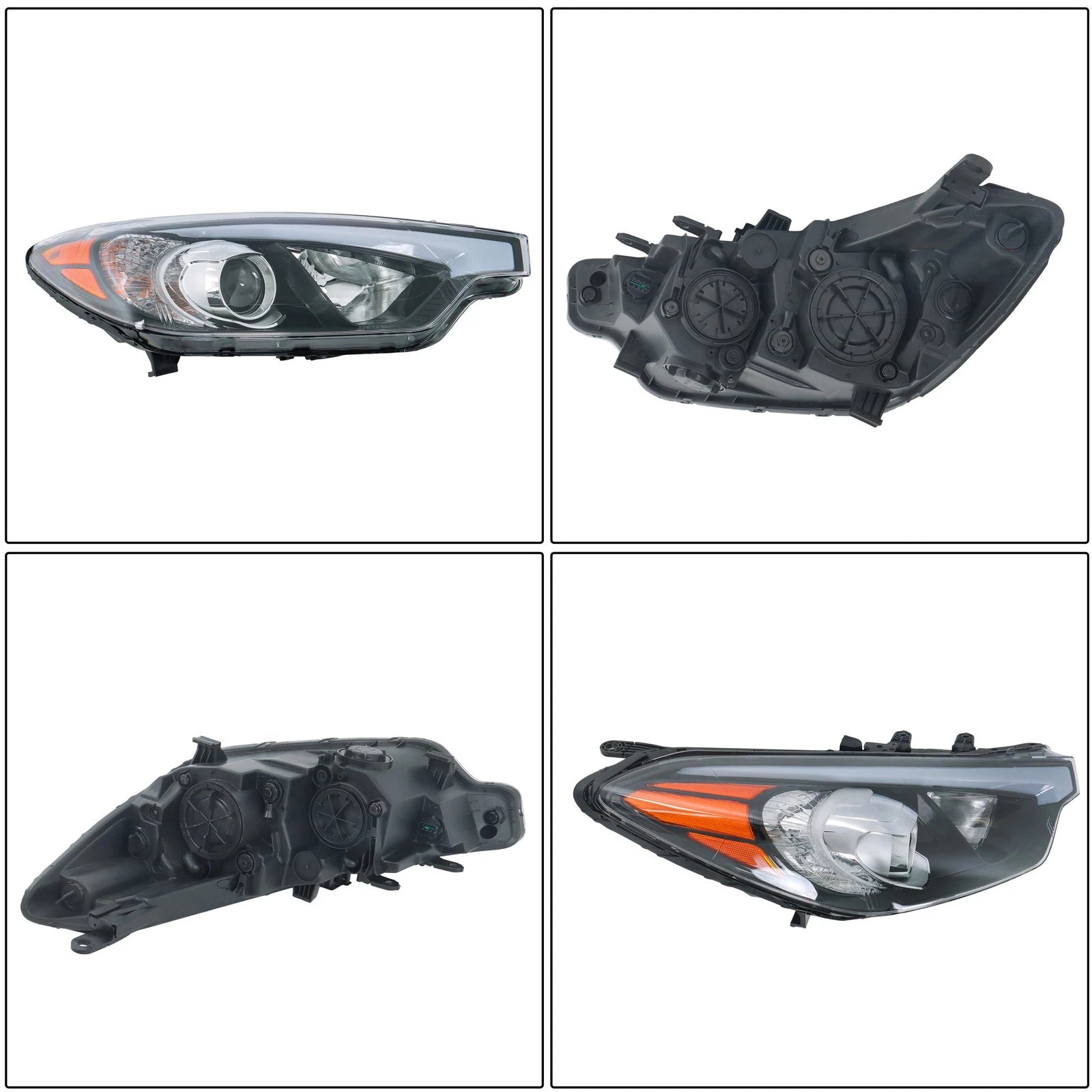 Headlight Assembly for Kia Forte (2014–2016) Halogen Passenger Side