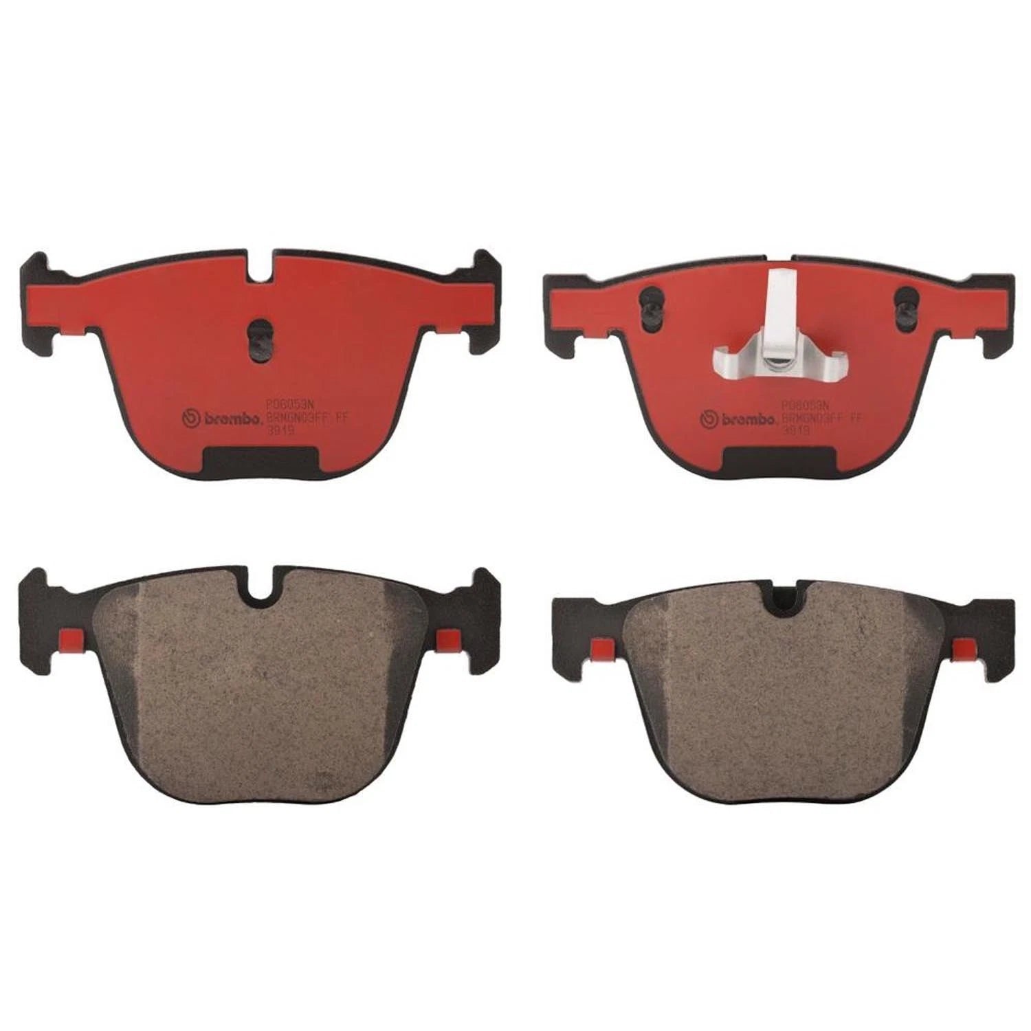 Set of 4 Brembo Rear NAO Ceramic Brake Pads for BMW 5 7 Series (F01 F02 F04 F07)