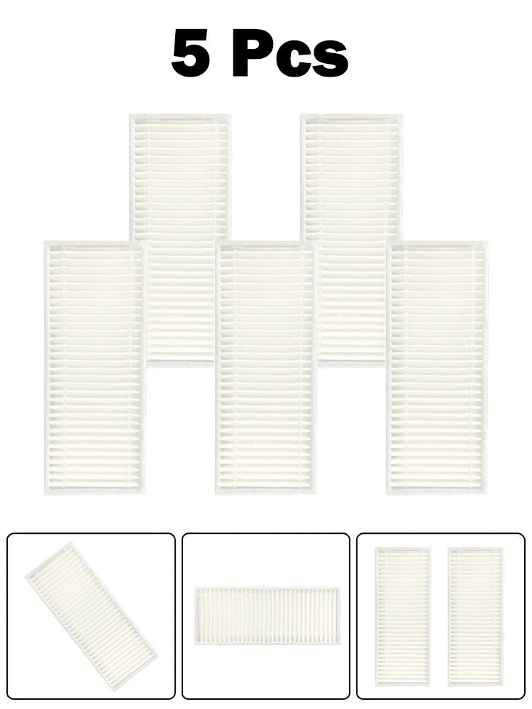 5pcs Filter for Dexp MMB300 Robot Vacuum Cleaner (Replacement Accessories)
