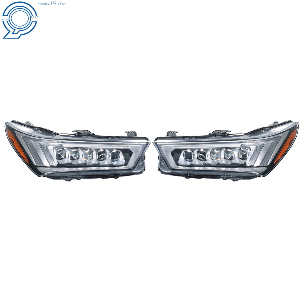 2X LED Headlights for Acura MDX (2017–2020) Chrome W/o Module