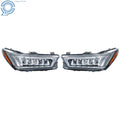 2X LED Headlights for Acura MDX (2017–2020) Chrome W/o Module