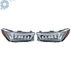 2X LED Headlights for Acura MDX (2017–2020) Chrome W/o Module