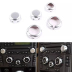 AC Control Knob Trim Set of 5 for Land Rover Discovery 3 (2005–2009)