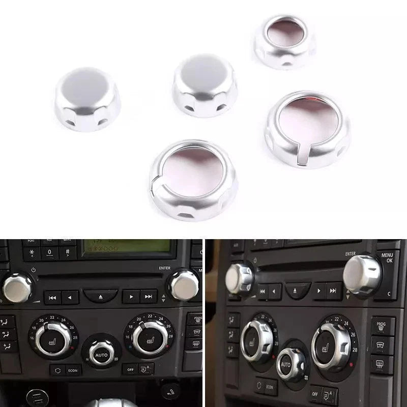 AC Control Knob Trim Set of 5 for Land Rover Discovery 3 (2005–2009)