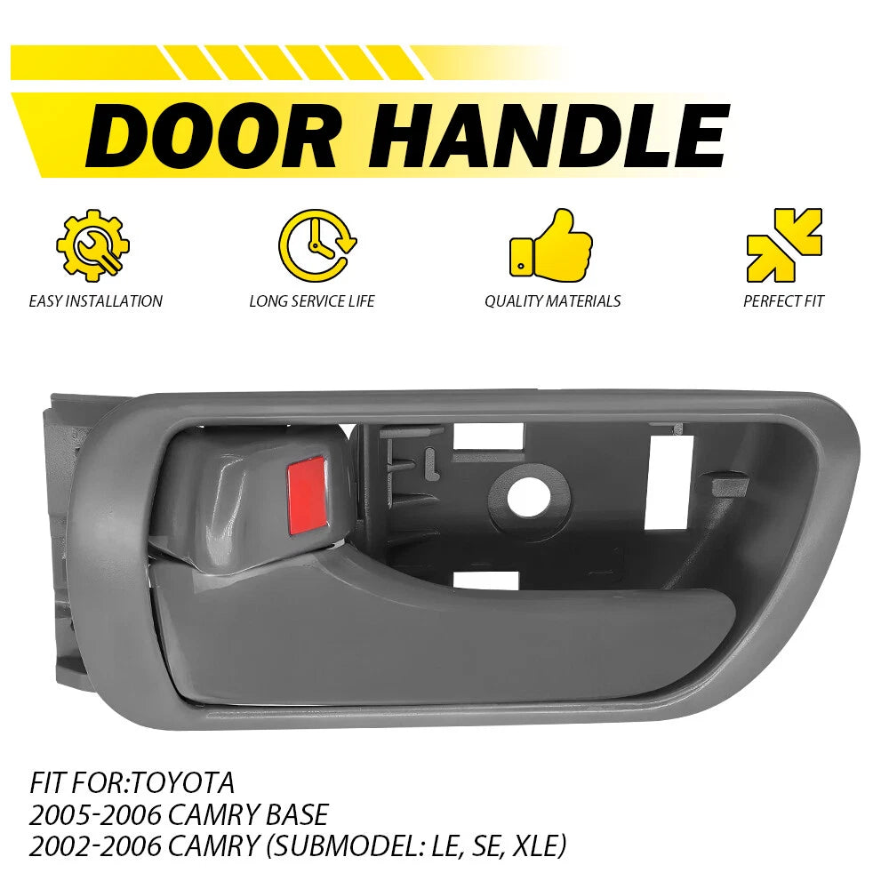 Inner Door Handle for Toyota Camry (2002–2006) Gray Driver Side