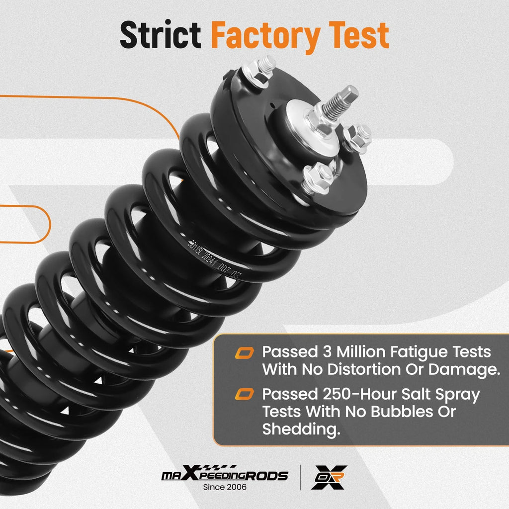 Front Struts Set of 2 for 1996-2002 Toyota 4Runner 4WD w/Coil Spring Assembly