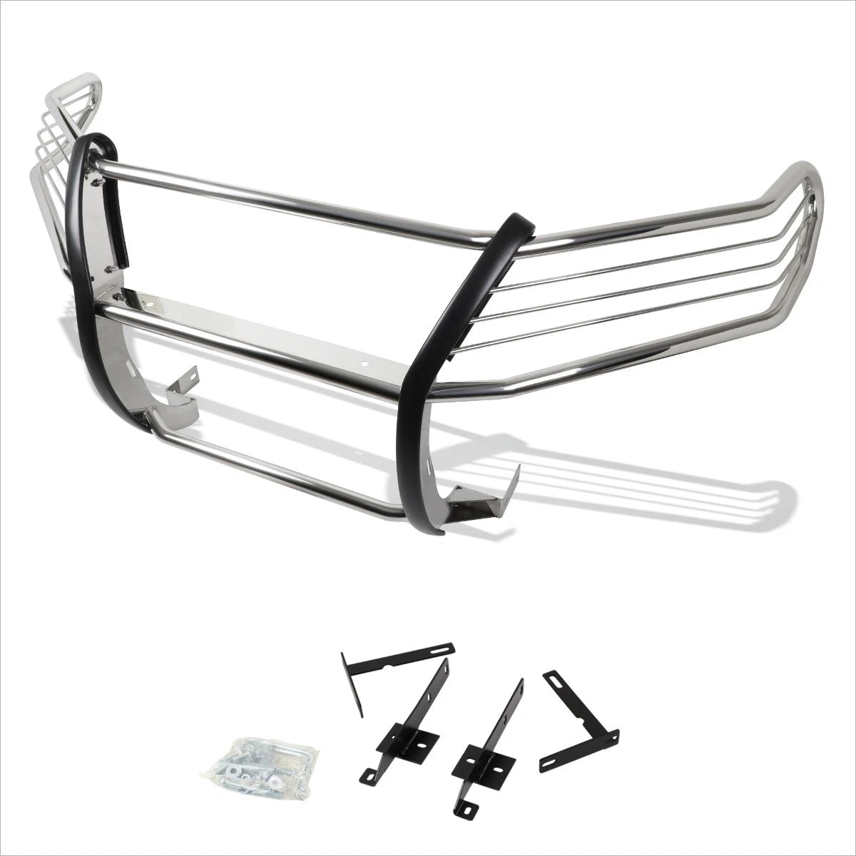 Front Bumper Brush Grille Guard Protector Chrome for Nissan Pathfinder R52 (2013–2016)