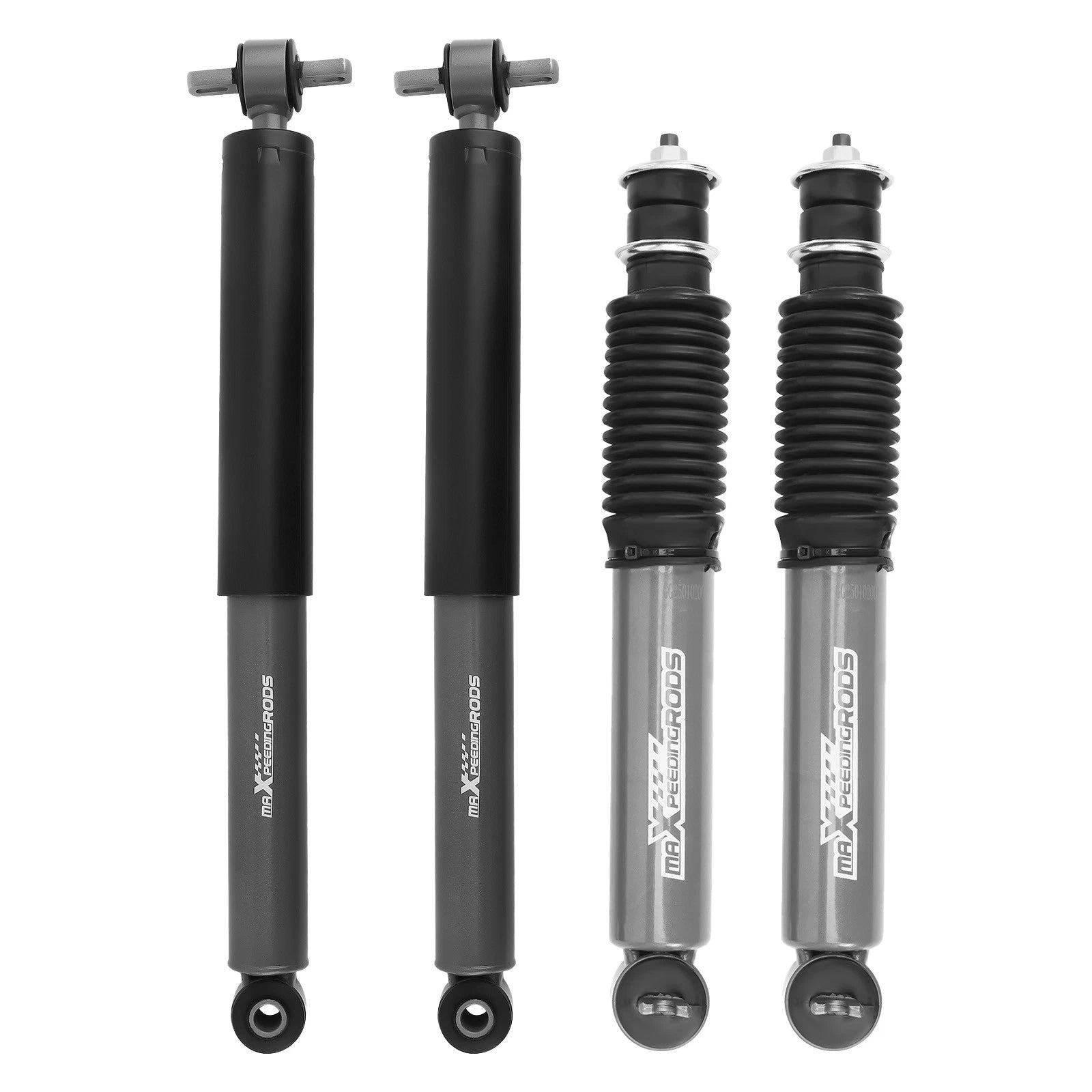 Front 2" Rear 3-6" Drop Lowering Shocks for Chevy S10/GMC Sonoma (1982–2004)