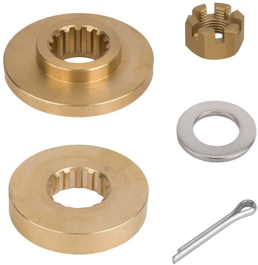 Outboard Propeller 13 3/4x15 + Hardware Kit for Yamaha 50-130HP (15 Spline)