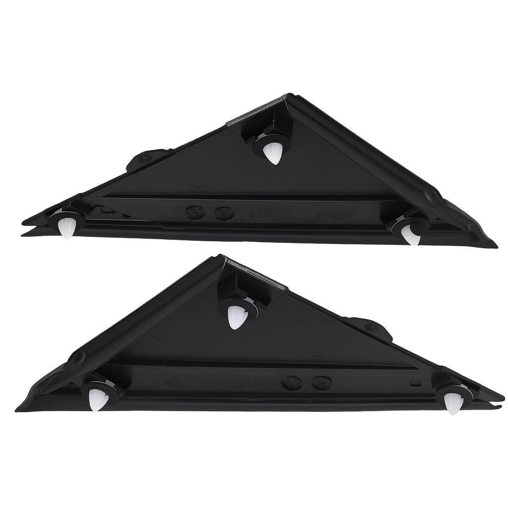 Left Right Side Mirror Flag Applique for Fiat 500 (2012–2019) Black