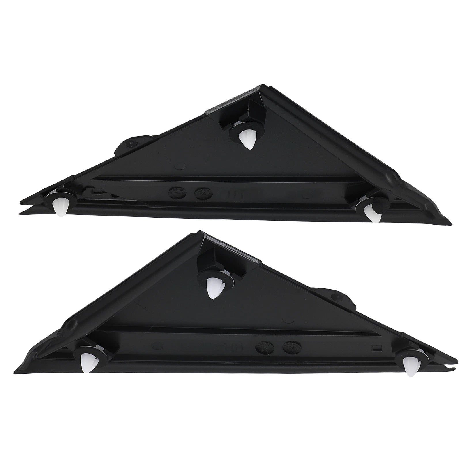 Left Right Side Mirror Flag Applique for Fiat 500 (2012–2019) Black