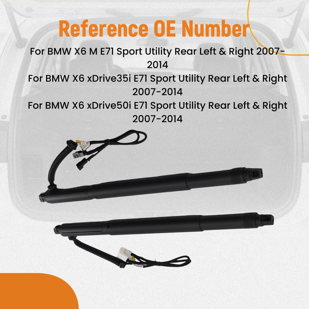 2X Tailgate Power Hatch Lift Support for BMW X6 E71 E72 (2007–2014)