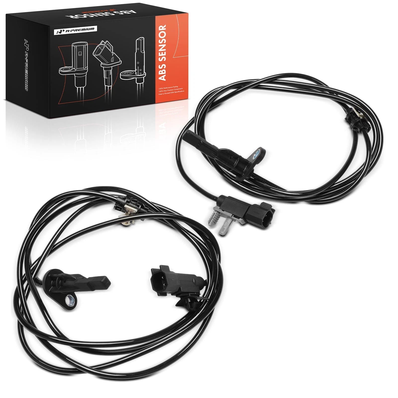 2X Rear ABS Wheel Speed Sensor for Chevy Silverado 1500 GMC Sierra 1500 (2007–2013)