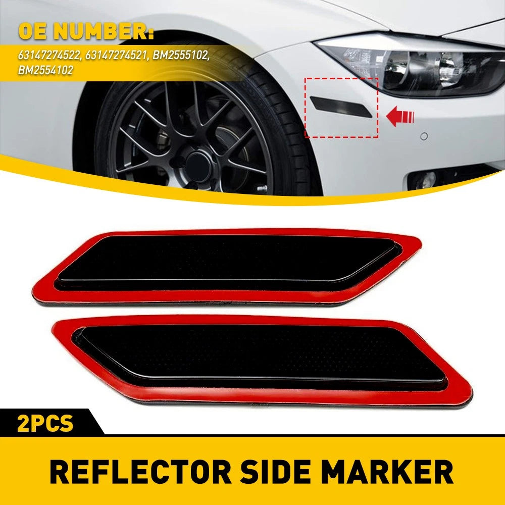 Smoke Bumper Reflectors for BMW 328i (2012–2015)