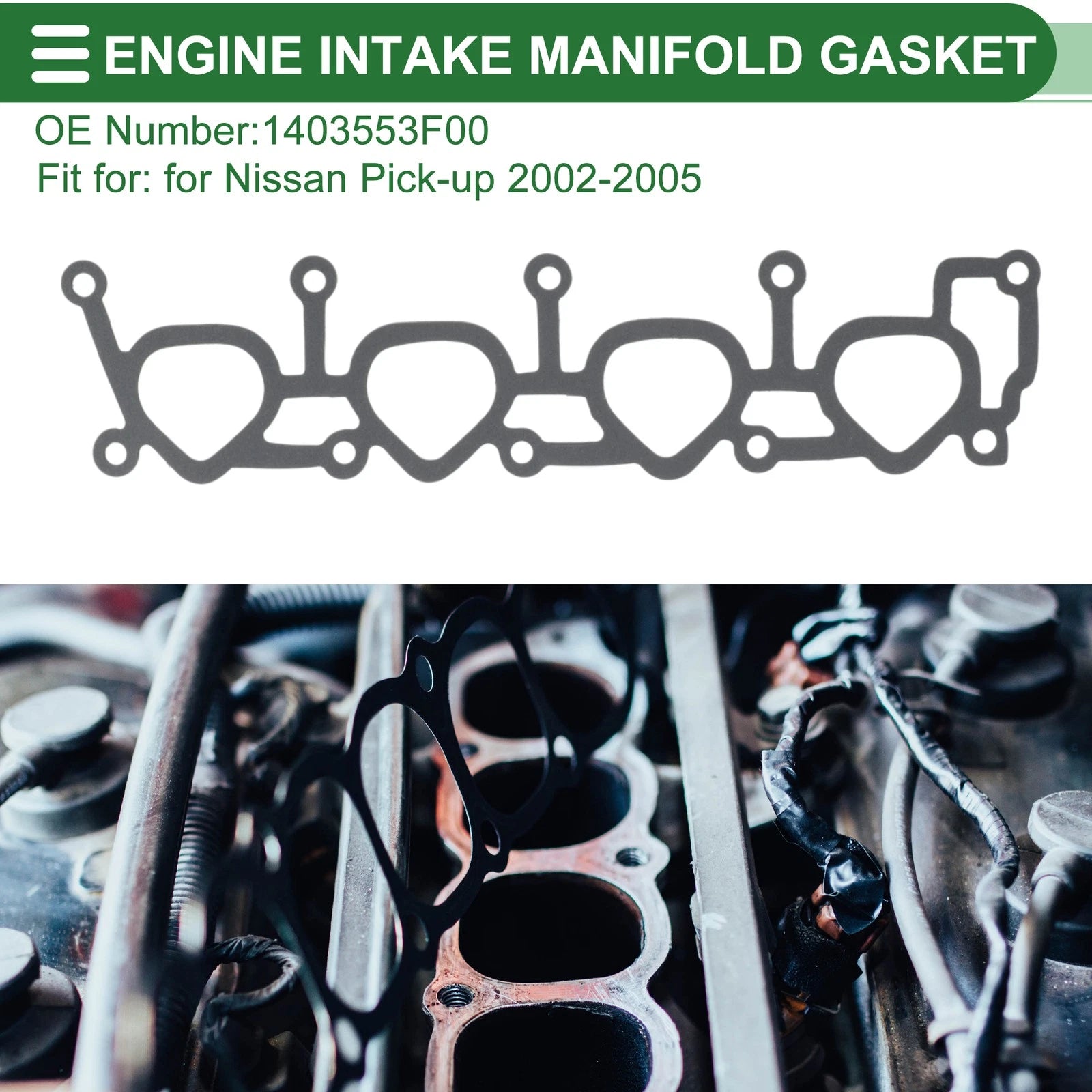 Engine Intake Manifold Gasket for Nissan Pick-up (2002–2005) No. 1403553F00