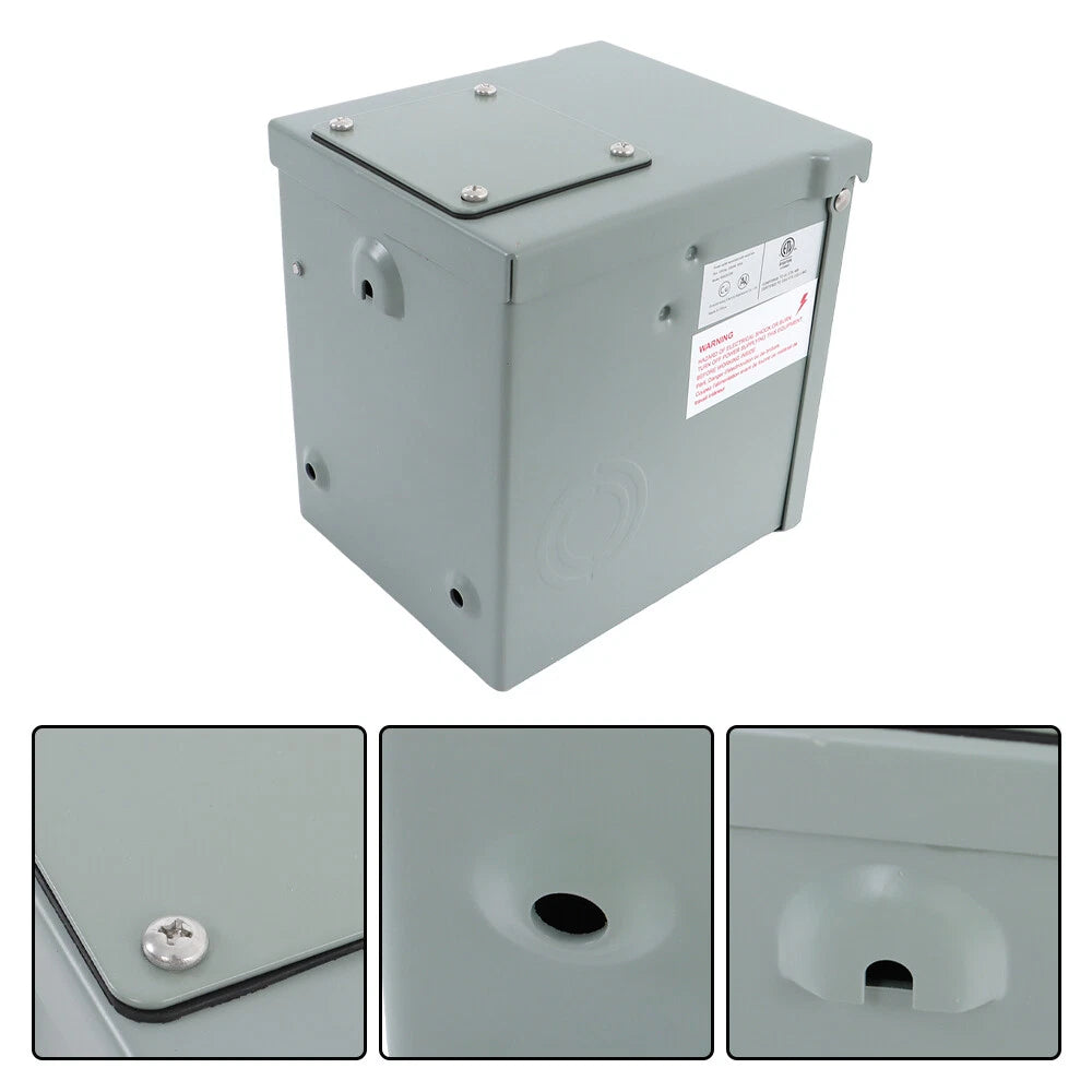 Rainproof Outdoor Electrical Outlet Box for Dual 20 AMP Receptacles