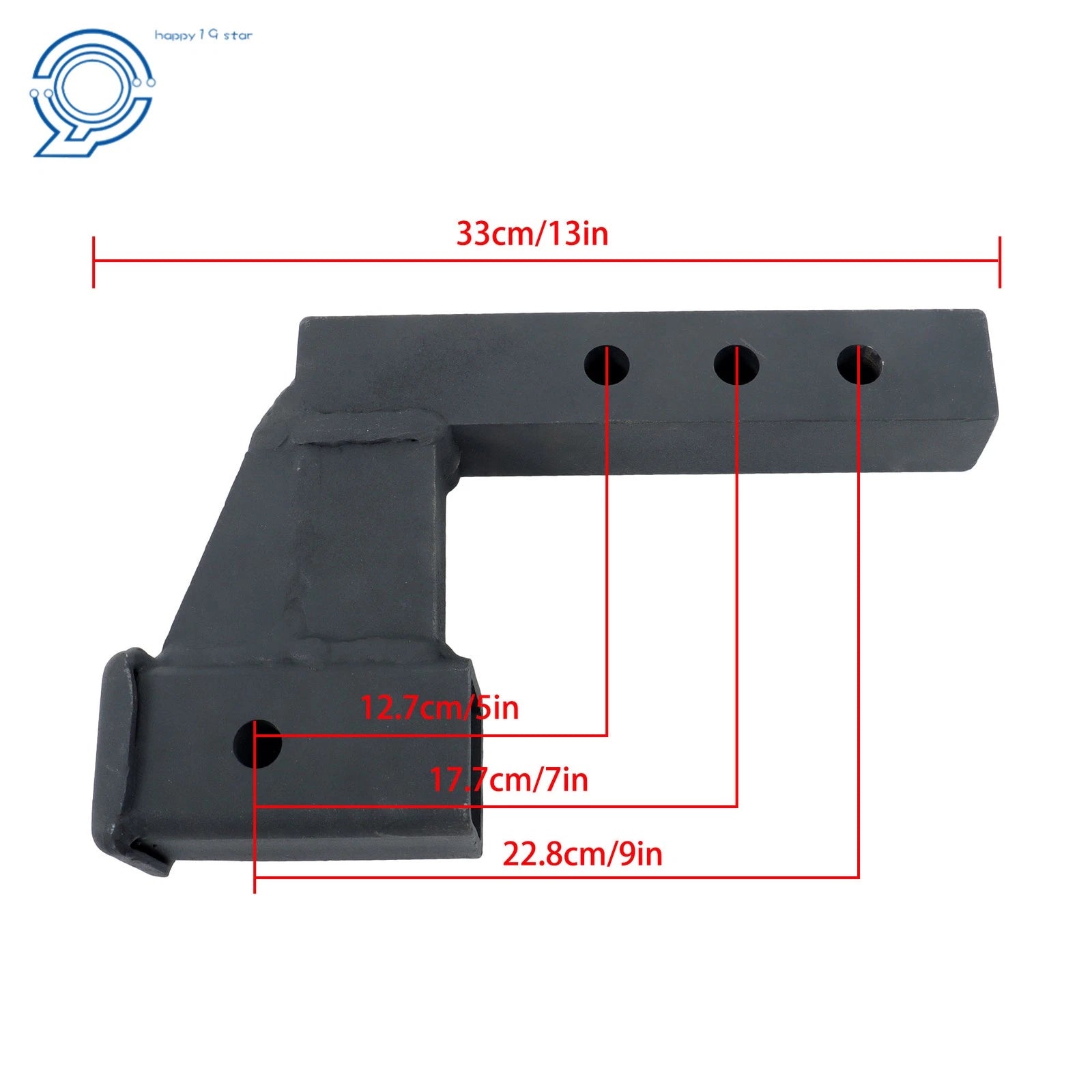 Trailer Hitch Riser for 2 Inch Receiver (6 Inch Rise/Drop)
