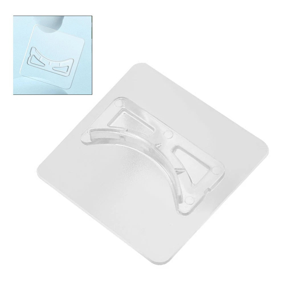 8X Fan Shaped Tension Rod Holder for Curtain Rods up to 4cm - ABS Plastic