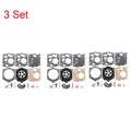 Set of 3 Carburetor Gasket Rebuild Kit for McCulloch K10-SDC (N/A)