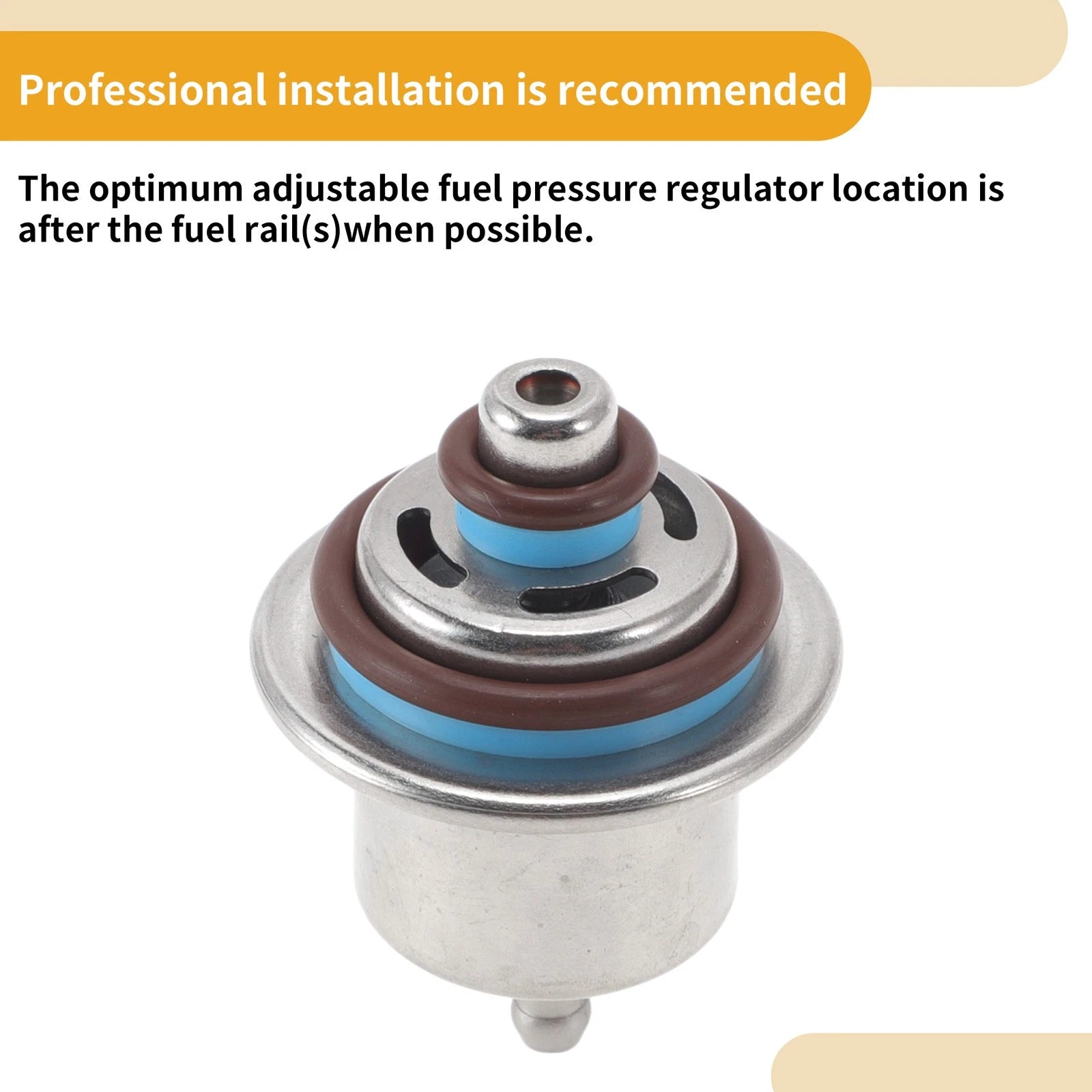 Fuel Pressure Regulator for Chevrolet Tahoe (2002–2005) No.PR287 Metal 20-70 Psi