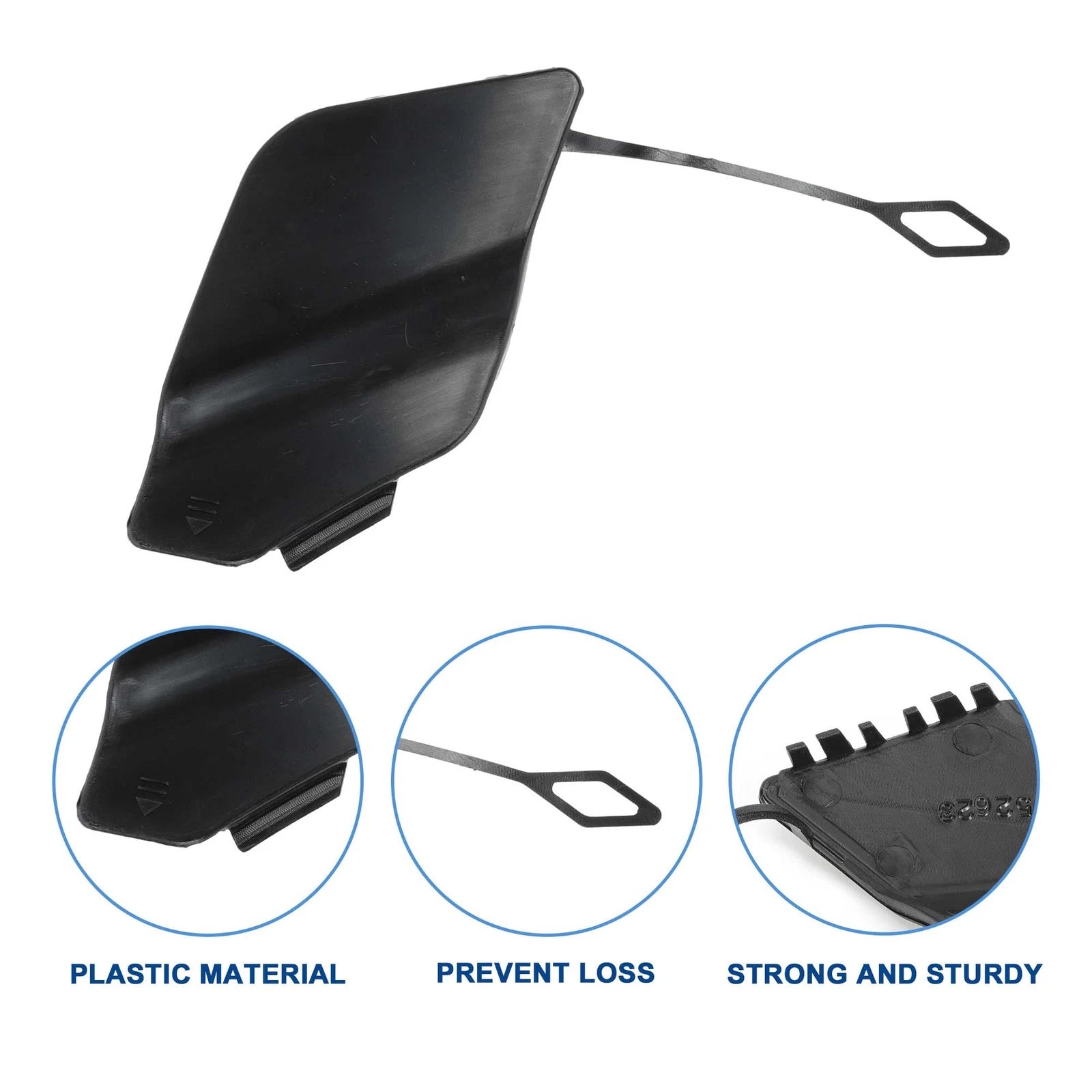 Front Bumper Tow Hook Cover for Mercedes-Benz SLK W172 (No.A1728852623) Unpainted