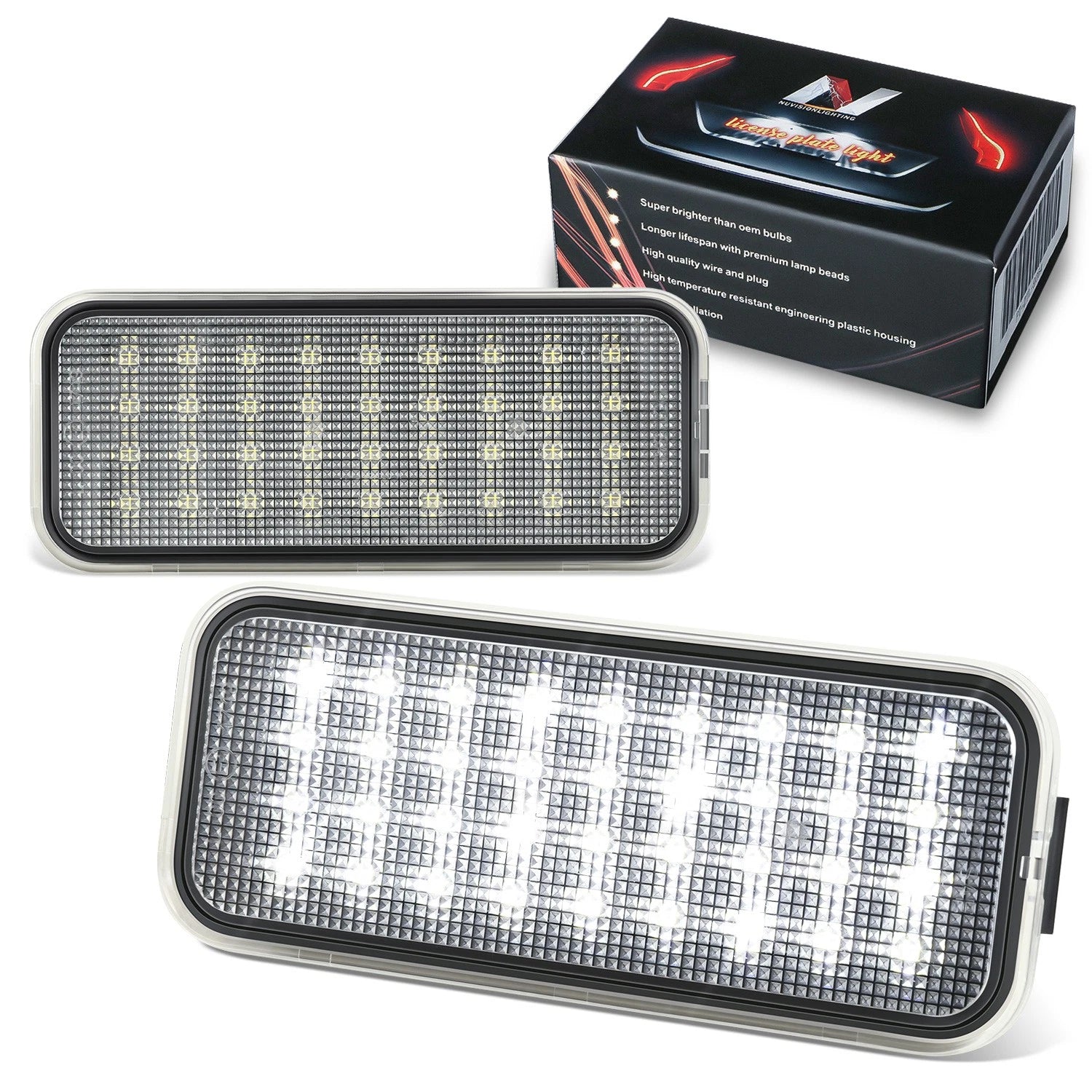 LED Bed Cargo Lights for Toyota Tacoma (2020–2023) - Black/Clear Pair