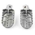 Universal Motorcycle Wide Foot Pegs for Bike Racing Silver