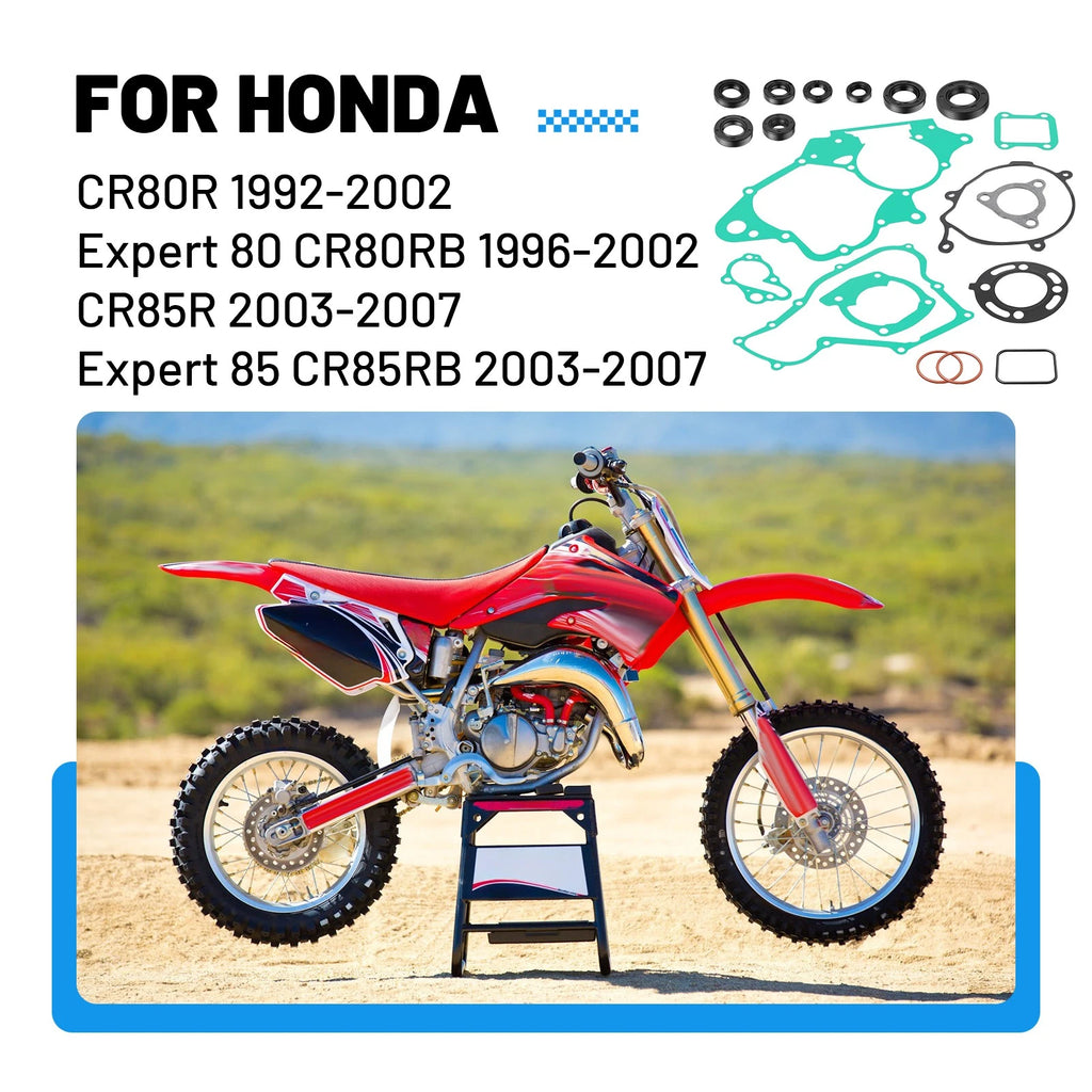 Engine Gasket Rebuild Kit for Honda CR80RB (1996–2002)