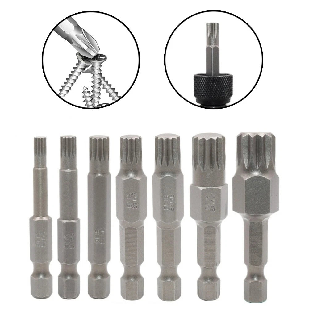 Screwdriver Bit Nutdrivers Set of 12 Point for Home Garden Tools