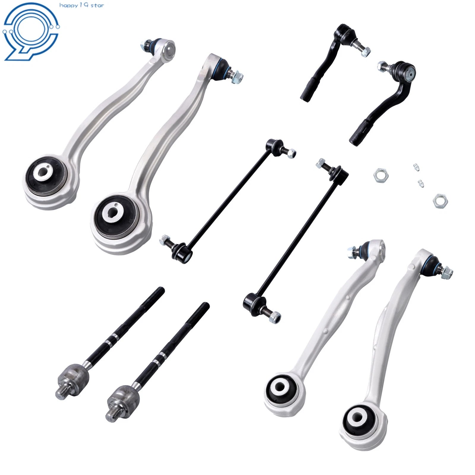 Front Control Arm & Tie Rod End & Sway Bar Link for Mercedes-Benz C350 (2008–2015)