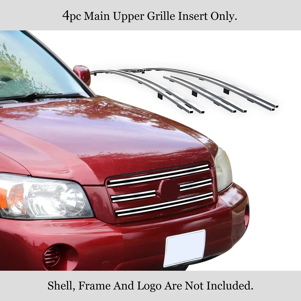 Stainless Chrome Billet Grill Insert for Toyota Highlander (2004-2007)