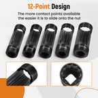 Suspension Strut Nut Socket Set for 1/2" Drive (18mm–24mm) for Audi VW (2010–2024)