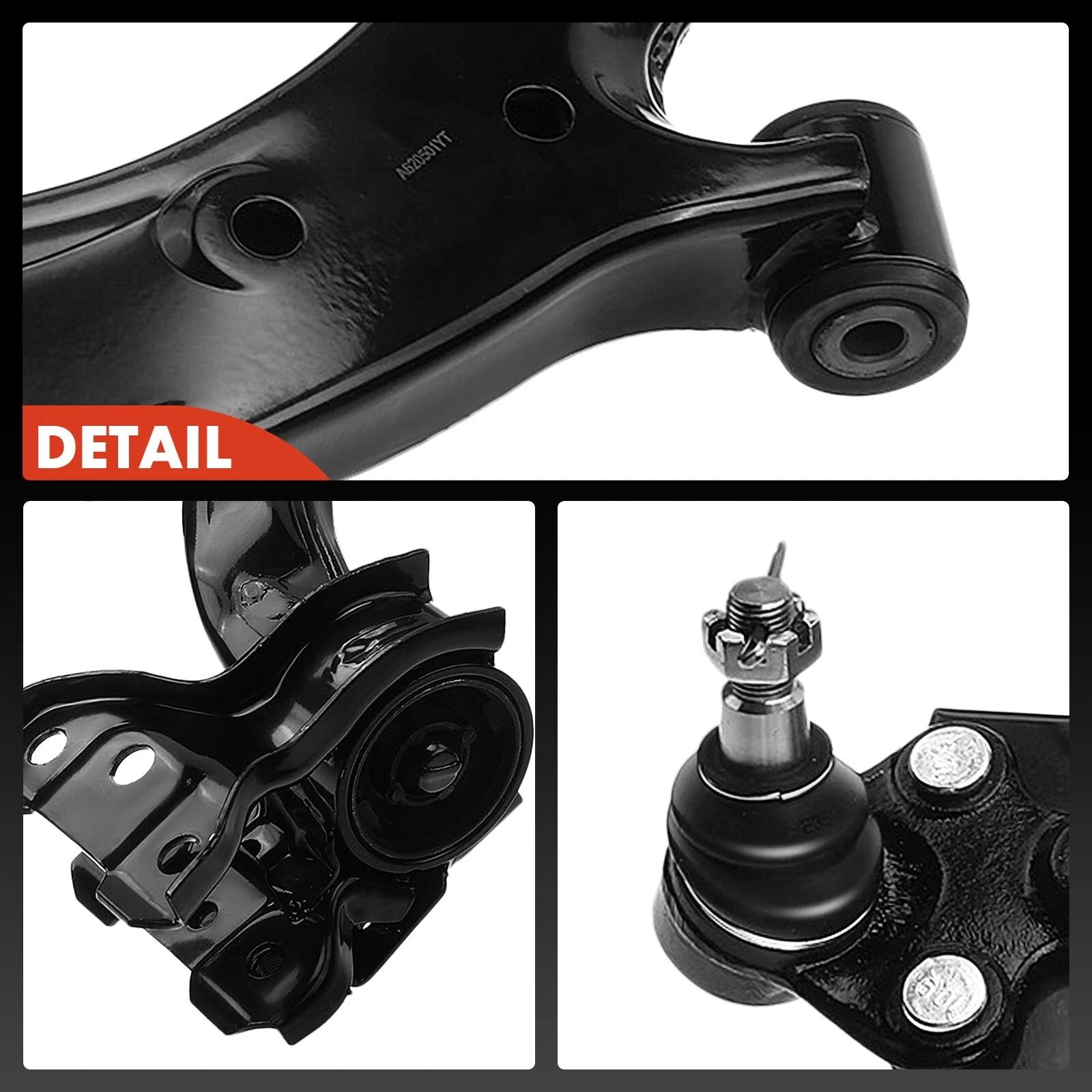 2X Front Lower Control Arms with Ball Joints for Honda CR-V (2007-2011)