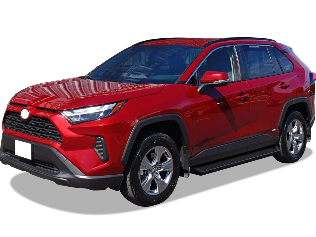 Set of 2 Black Side Steps for Toyota RAV4 (2019-2025)